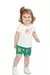 Conjunto Bebê Menina Meia Malha Cogumelos Elian Natural