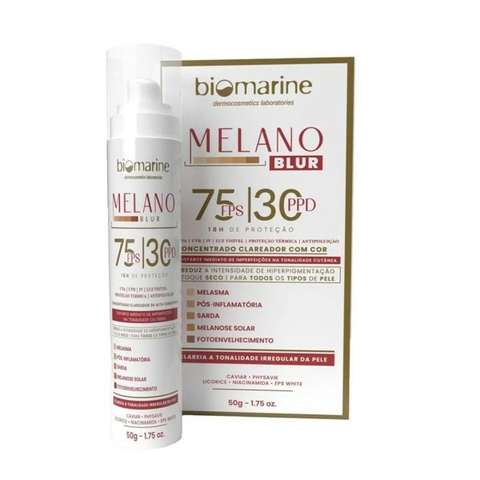 Biomarine Filtro Solar Melano Blur Natural Fps75 50G - comprar online
