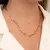 Choker Em Elos Ovais Finos 46cm