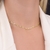 Choker Corrente Grumet Elo Maior Banhada a Ouro 18k