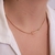 Choker Fita 2mm Com Cruz Cravejada Em Cristal pequeno 18k