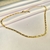 Choker Corrente Grumet Elo Maior Banhada a Ouro 18k - comprar online