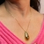 Colar Gota Lisa Grande 45cm Com Extensor De 5cm