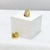 Brinco Quadrado Liso 1.4cm Banhado a Ouro 18k