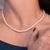 Choker Pérolas Fecho No Ródio