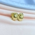 Brinco Argola Lisa 13mm Banhado a Ouro 18k