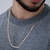 Corrente Masculina Estilo Grumet Com Elos Alongados 18k