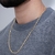 Corrente Masculina Estilo Grumet Com Elos Alongados 18k na internet