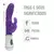 Vibrador Ponto G Com Estimulador - Roxo - comprar online