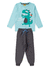 Conjunto Infantil Interativo Masculino Meia Estação I'am Hungry Dino Marinho
