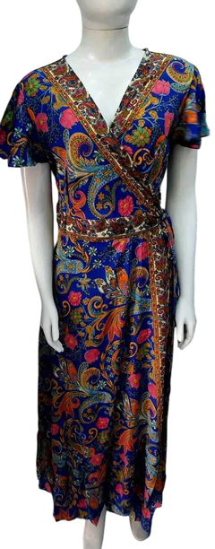Vestido Longo Envelope Boho Chic – Elegância e Versatilidade! - Luzzones indiana 