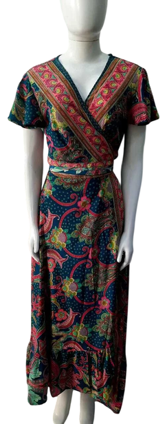 Vestido Longo Envelope Boho Chic – Elegância e Versatilidade! - Luzzones indiana 