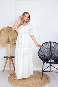Vestido longo indiano - Todo Forrado