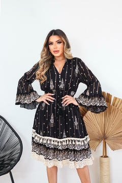 Vestido Curto Boho Chic - Estilo e Conforto em Um Só Lugar na internet