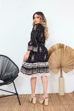 Vestido Curto Boho Chic - Estilo e Conforto em Um Só Lugar - comprar online