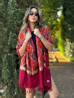 Pashmina - Bordado na internet