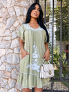 Vestido Curto Bordado Mexicano – Estilo e Cultura em Uma Peça Única