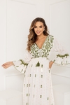 Vestido Longo Bordado Boho Chic – Leveza e Elegância com Bordados Exclusivos - comprar online
