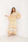 Vestido Longo Bordado Boho Chic – Elegância e Conforto em uma Peça Única - comprar online