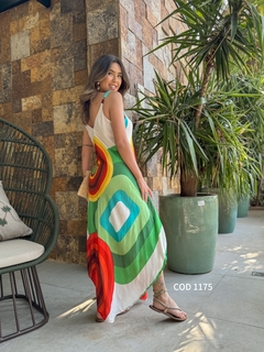 Vestido Trapézio Mandala – Leveza e Estilo Boho Chic! ✨ - Luzzones indiana 