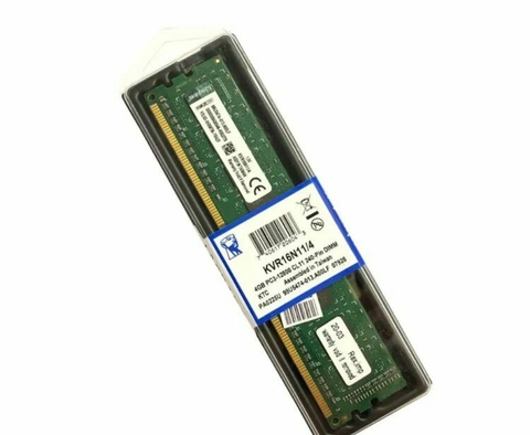 Memória Ram PC 4 GB DDR3 1600 Mhz Kingston KVR16N11/4