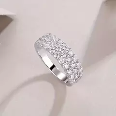 Anillo Unisex Plata .925 & Diamantes Moissanite - comprar en línea