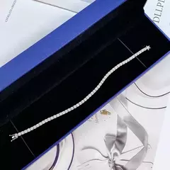 Pulsera Tenis Plata .925 & Diamantes Moissanite en internet