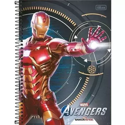 Caderno Espiral dos Vingadores Capa Dura