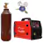 Máquina Multiprocesso Easy Mig 200 - Galzer + Cilindro Argônio 1m³ - BTIC + Regulador De Argônio RA-200 - Galzer