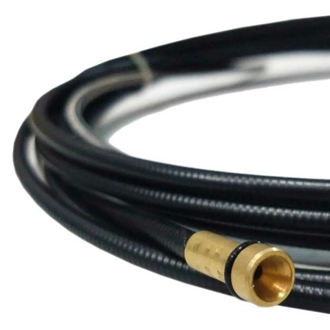 Conduíte Guia Para Tocha Mig Mag 4,5 Metros Para Arame 0,8mm A 1,0mm Preto - Technomig