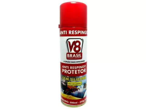 Kit - 3 Anti Respingo em Spray S/ Silicone 200ml - V8 BRASIL