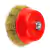 Escova De Aço Tipo Copo com Rosca Latonada 100mm M14 - Rocast - MAQPOINT SOLDAS