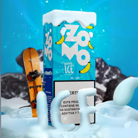 LIQUIDO ZOMO ICEBURST - BANANA ICE 60ML 3MG