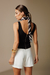 Blusa Evelyn Elegante Corte Reto na internet