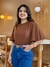 Blusa Ana Atemporal Manga Ampla Flare -Caimento Soltinho Gola O na internet