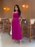 Vestido Adriane Longo Elegante com Decote Reto - Ditosa Boutique