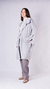Parka Gabardine Neblina Cinza Esverdeada - comprar online