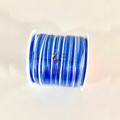 rolo de fitilho (20 metros ) mesclado azul
