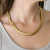 Choker Snake Grueso Oro Acero Titanito - comprar en línea