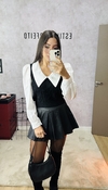 CAMISA COLETE COM MANGA BUFANTE LIDIA PRETO