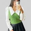 CAMISA COLETE COM MANGA BUFANTE LIDIA VERDE