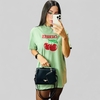 CAMISETA OVERSIZED CHERRIES VERDE