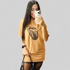 CAMISETA OVERSIZED ANGEL MARROM