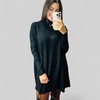 VESTIDO PONCHO MODAL LEIA COR PRETO