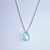 Colar de Prata 925, com Pingente de Gota, Cravado, Galeria - comprar online