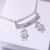 Colar Prata 925 Legítima, Canga 02 Filhos, Cravejado, Zirconia, Cristal