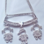Colar Prata 925 Legítima, Canga 03 Filhos, Cravejado, Zirconia, Cristal - Malarrah Joias