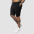 Bermuda Moletom com Recorte na Barra Chami Brand Preto - comprar online