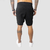 Bermuda Moletom com Recorte na Barra Chami Brand Preto - ELITE FASHION 