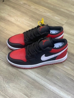 nike air Jordan low vermelho/preto